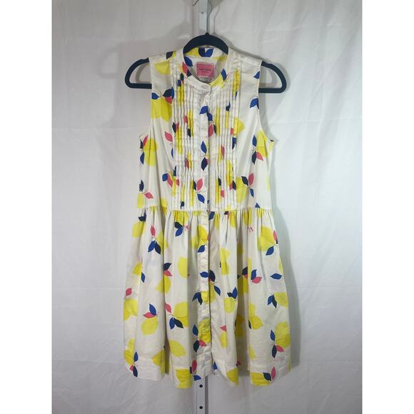 Kate Spade Graphic Print Dress - Women Size S - White - Picture 1 of 4